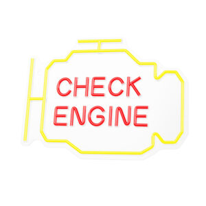 Neoninis PLEXI LED CHECK ENGINE geltonas raudonas NNE21 Neolia - Image 2