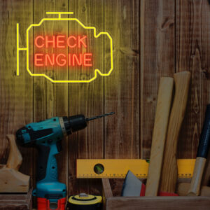 Neoninis PLEXI LED CHECK ENGINE geltonas raudonas NNE21 Neolia - Image 8