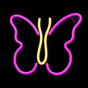 Neoninis LED šviestuvas BUTTERFLY rožinis NNE03 Neolia - Image 3