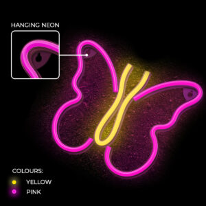Neoninis LED šviestuvas BUTTERFLY rožinis NNE03 Neolia - Image 6