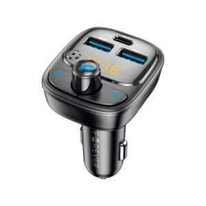 Forever FM siųstuvas BT 2 x USB-A 1 x USB-C PD 30W TR-370 juodas