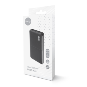 Setty išorinė baterija 10000 mAh SPB-10 juoda - Image 7