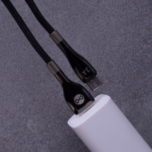 Forever Sleek USB – USB-C laidas 1,0 m 3A juodas - Image 7