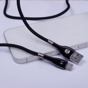Forever Sleek USB – USB-C laidas 1,0 m 3A juodas - Image 10