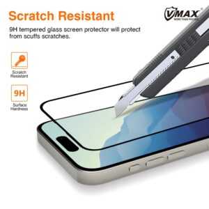 Vmax 9D grūdintas stiklas, skirtas Apple iPhone 15 Plus 6,7" - Image 4