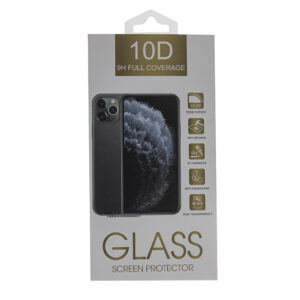 10D grūdintas stiklas iPhone 16 6,1" / 15 6,1" juodu rėmeliu
