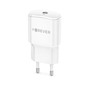 Forever TC-01-20C PD QC įkroviklis 1x USB-C 20W baltas