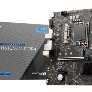 MSI PRO H610M-G DDR4 pagrindinė plokštė Intel H610 LGA 1700 „micro ATX“ - Image 1
