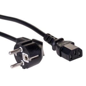 Akyga AK-PC-06A maitinimo kabelis Juoda 3 m CEE7/7 IEC C13 - Image 3