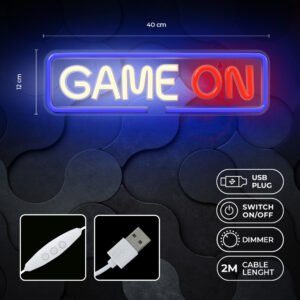 Neoninis PLEXI LED GAME ON daugiaspalvis FPNE23 Forever Light - Image 5