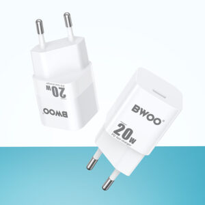 BWOO CDA155 PD sieninis įkroviklis 1x USB-C jungtis 1A 20W baltas - Image 3