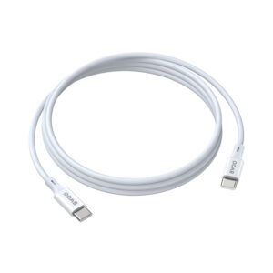 BWOO USB-C – USB-C laidas 1m 60W ABS + TPE X282 C-C baltas - Image 2