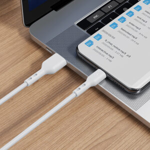 BWOO USB – USB-C laidas 1m 3A baltas BO-X172C - Image 5