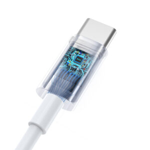 BWOO laidinės ausinės HF175 USB-C skaitmeninė jungtis baltos - Image 2