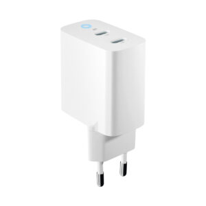 Forever TC-06-65CC GaN PD QC įkroviklis 2x USB-C 65W baltas - Image 3