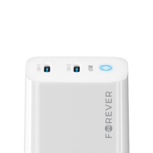 Forever TC-06-65CC GaN PD QC įkroviklis 2x USB-C 65W baltas - Image 5