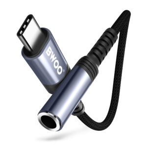 BWOO adapteris AUX 3.5mm - USB-C juodas BZ47