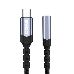 BWOO adapteris AUX 3.5mm - USB-C juodas BZ47 - Image 3