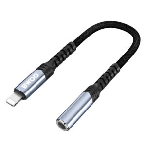 BWOO Adapteris AUX 3.5mm - Lightning juodas BZ48 - Image 2