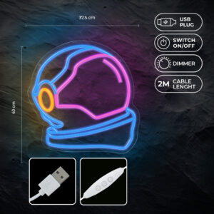 Neoninis PLEXI LED ASTRONAUTAS daugiaspalvis FPNE22 Forever Light - Image 5