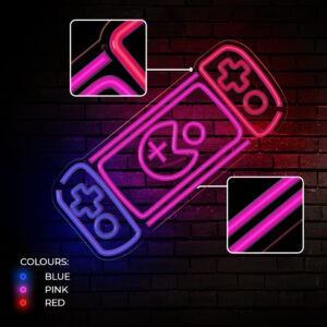 Neoninis PLEXI LED ŽAIDIMŲ KONSOLĖS formos šviestuvas, daugiaspalvis FPNE27 Forever Light - Image 5