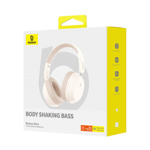 Baseus Bass 35 Max belaidės ausinės Stellar White - Image 14