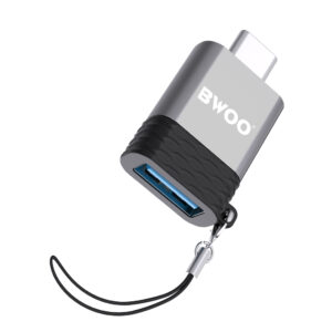 BWOO Adapteris USB - USB-C pilkas OTG BZ-35 - Image 5