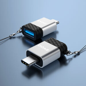 BWOO Adapteris USB - USB-C pilkas OTG BZ-35 - Image 6