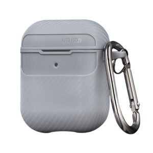Anglies pluošto dėklas, skirtas Airpods / Airpods 2, pilkas - Image 3