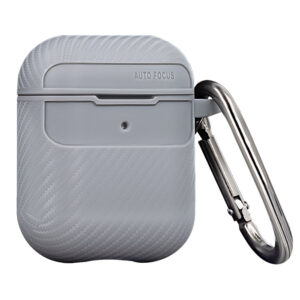 Anglies pluošto dėklas, skirtas Airpods / Airpods 2, pilkas - Image 4