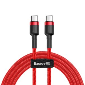 Baseus laidas Cafule PD 2.0 USB-C - USB-C 2,0m 3A raudonas 60W