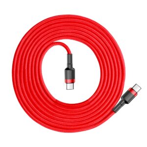 Baseus laidas Cafule PD 2.0 USB-C - USB-C 2,0m 3A raudonas 60W - Image 2