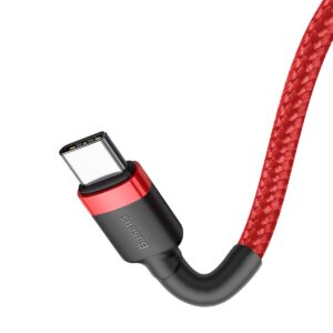 Baseus laidas Cafule PD 2.0 USB-C - USB-C 2,0m 3A raudonas 60W - Image 3