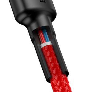 Baseus laidas Cafule PD 2.0 USB-C - USB-C 2,0m 3A raudonas 60W - Image 4