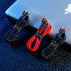 Baseus laidas Cafule PD 2.0 USB-C - USB-C 2,0m 3A raudonas 60W - Image 7