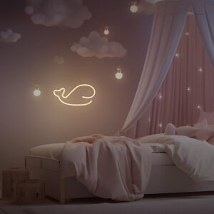 Neoninė LED lemputė BANGINIS šilta balta šikšnosparnis + USB FLNE09 Forever Light - Image 7
