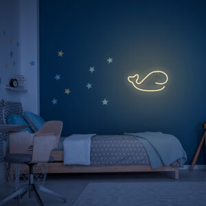 Neoninė LED lemputė BANGINIS šilta balta šikšnosparnis + USB FLNE09 Forever Light - Image 8