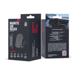 Maxlife automobilinis laikiklis ventiliacijos grotelėms MXCH-16 magnetinis su belaidžiu įkrovimu juodas 15W - Image 8