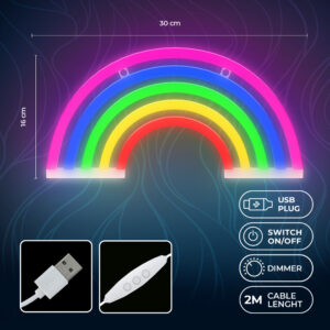 Neoninė LED lemputė RAINBOW 5 spalvų FLNE14X Forever Light - Image 6