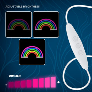 Neoninė LED lemputė RAINBOW 5 spalvų FLNE14X Forever Light - Image 7