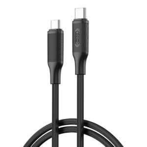XO laidas NB-Q265B PD USB-C - USB-C 1,0m 60W juodas - Image 1