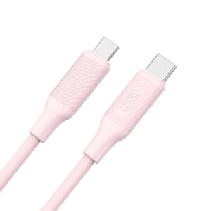 XO kabelis NB-Q265B PD USB-C - USB-C 1,0m 60W rožinis - Image 2