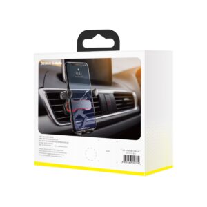Baseus automobilinis laikiklis Mr Hui juodas, skirtas tvirtinti prie automobilio grotelių - Image 8