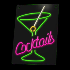 Neoninis PLEXI LED COCKTAILS rožinis žalias FPNE02X Forever Light - Image 3