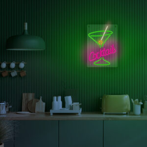 Neoninis PLEXI LED COCKTAILS rožinis žalias FPNE02X Forever Light - Image 8