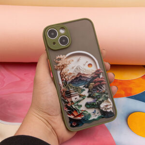 Itin madingas dėklas Samsung Galaxy A05S Travel green - Image 12