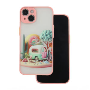 Itin madingas dėklas Apple iPhone 14 6,1" Travel pink