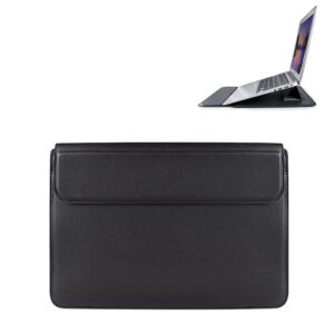 Devia nešiojamojo kompiuterio krepšys / MacBook dėklas Ultra-Thin 13,3'' vandeniui atsparios PU odos, juodas