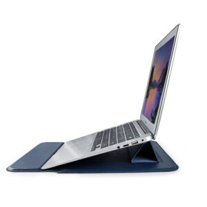 Devia nešiojamojo kompiuterio krepšys / MacBook dėklas Ultra-Thin 13,3'' vandeniui atsparios PU odos, mėlynas - Image 2