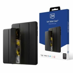 3MK Soft Tablet Dėklas iPad Pro 12.9" 4/5/6 gen juodos spalvos